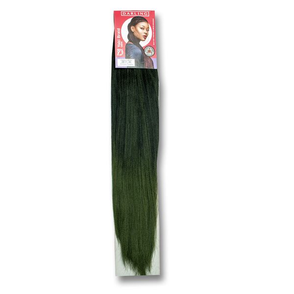 Darling - Yaki Braid 20" - Ombre Colour #1/Green - 3 packs