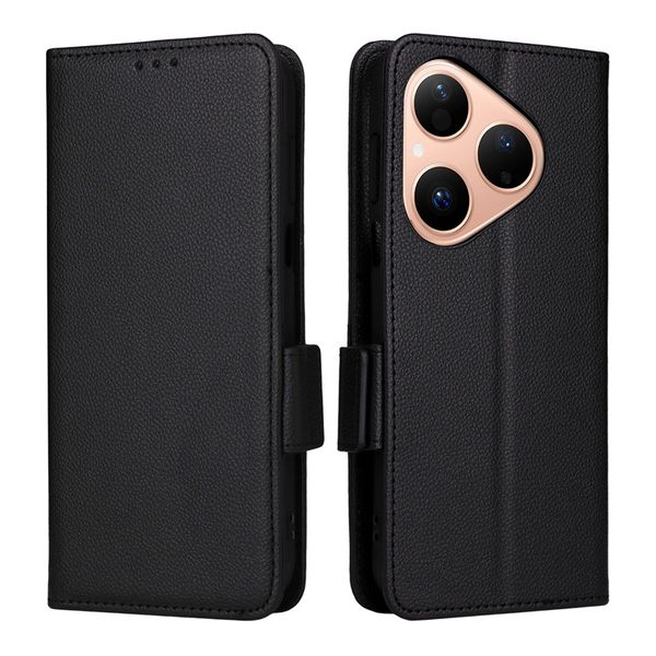 Lychee Patterned Leather Cover Compatible With Huawei Nova 14 Ultra
