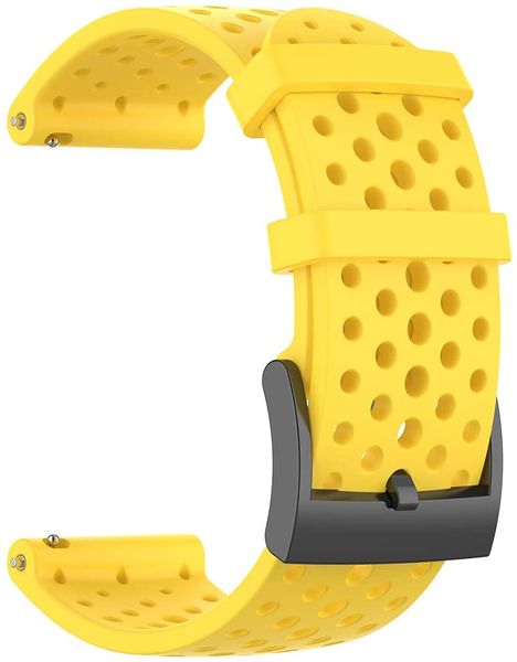 Silicone Mesh Strap Compatible with Suunto 9-Yellow