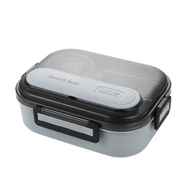 316 Food-Grade Stainless Steel Microwaveable Lunch Box - 4 Compartments