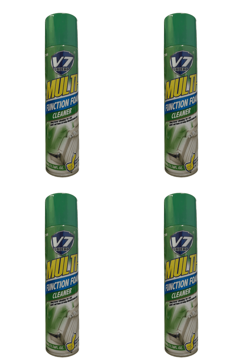 Pack of 4 V7 Expert MultiFunction Foam Cleaner Suitable for all