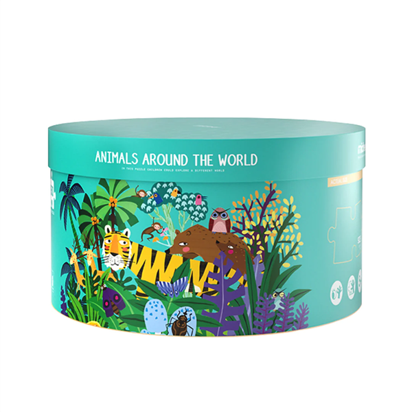 Mideer Circle Puzzle - Animals Around The World
