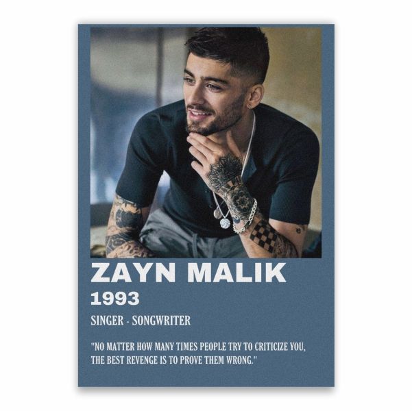 Zayn Malik Quote Poster - A1