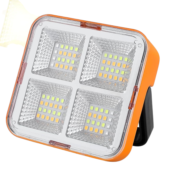 D05 - Portable Solar Power LED Flood Light - Orange