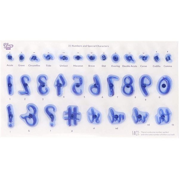 PME Fun Fonts - Numbers and Special Characters Set of 31 (Collection 1)