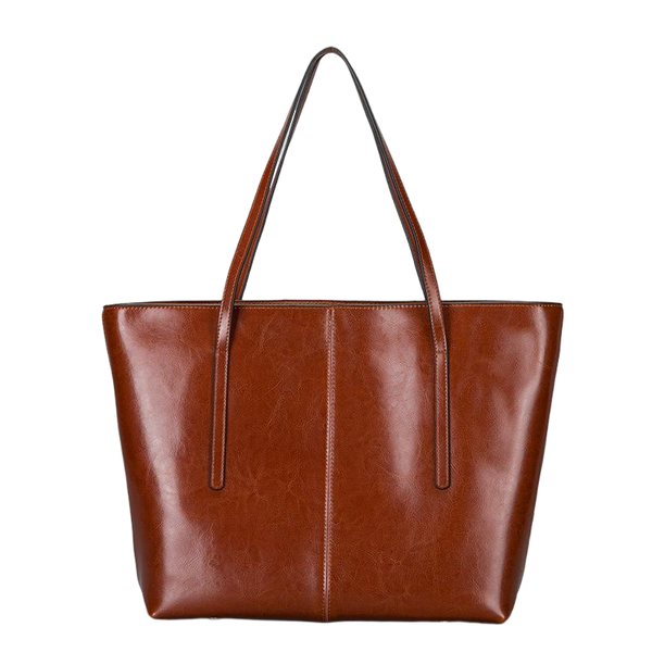 Single-Shoulder Bag, Commuter Tote Bag, Genuine Leather Handbag