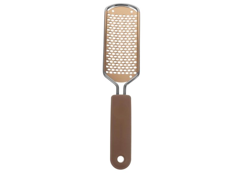 Portable Multifunctional Stainless Steel Foot Exfoliator For Men Gold