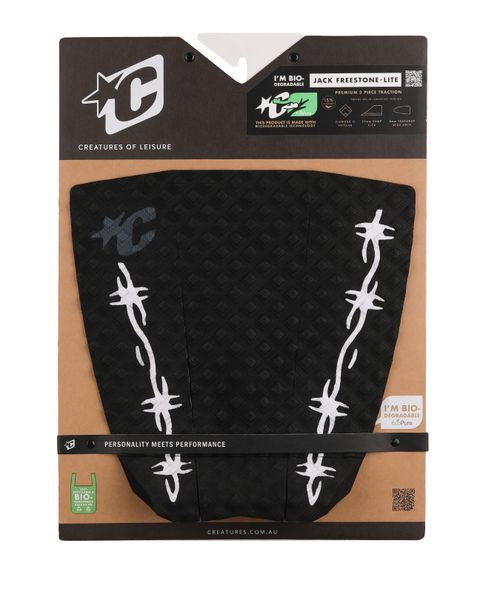 Creatures Grom Jack Freestone Lite Ecopure Surfboard Traction : Black Barb