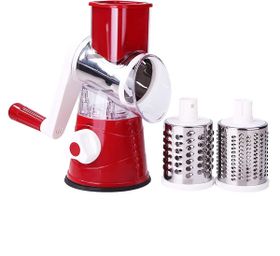 Multifunctional Shredder Tabletop Drum Grater with 3 Interchangeable ...