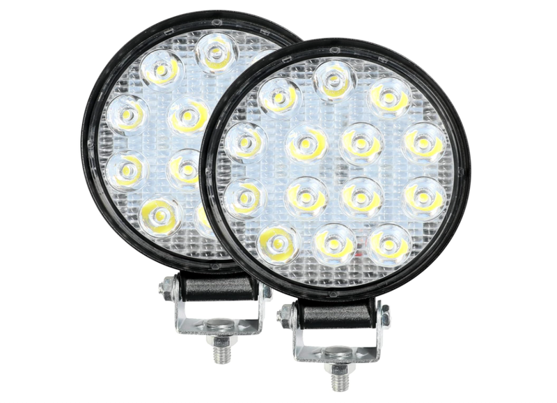 2PCS 4.5Inch Round LED Offroad Lights,42W Led Round Light Bar Spot Light