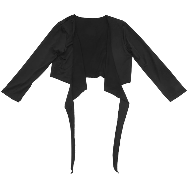 Ladies Long Sleeve Tie Up Crop Shrug Women's Wrap Bolero Cardigan Top