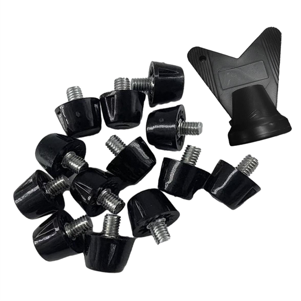 12 PCS Football Boot Spikes M5 Replacement Studs with Wrench, 10mm