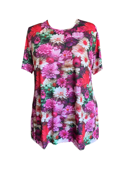 Plus Size Pink Floral Top