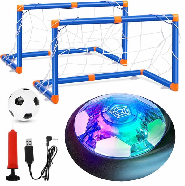Hover Soccer Balls, 2 in1 Hover Football Toy Set with LED USB Rechargeable