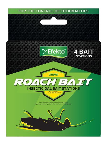 Efekto Zero Roach Bait 4 Bait Stations