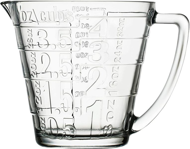 Measuring Jug 1L Glass with Embossed Measurements 55172