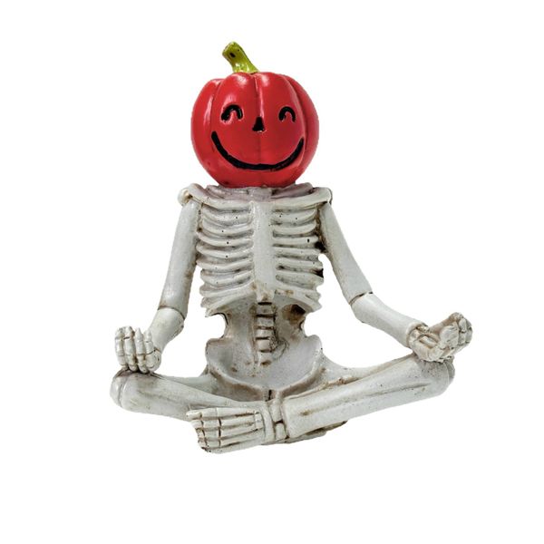 New Halloween-style Meditation Pumpkin Skull