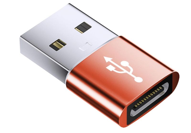 Aluminum Alloy Type C to USB Adapter USB C Female to USB Male Adapter