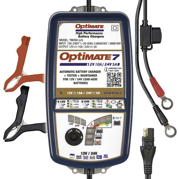 OptiMATE 7 12V-24V battery charger