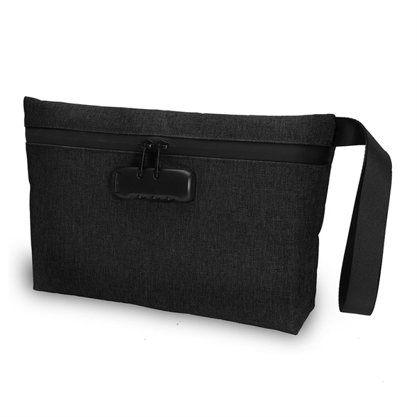 Money Bag with Lock, Lockable Cash Bag, Waterproof Zipper Lock for Cash