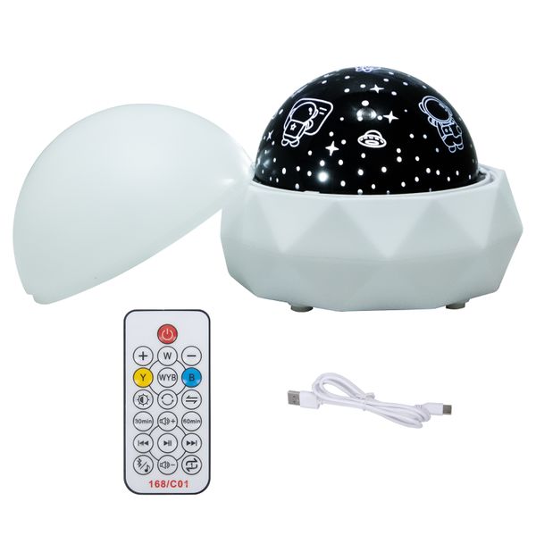 Music Night Light Remote Control Projection Light-Astronaut Patterns-T02