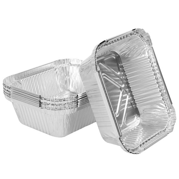 Grill Aluminium Tray Set Disposable Foil Containers Broiler Pan for BBQ
