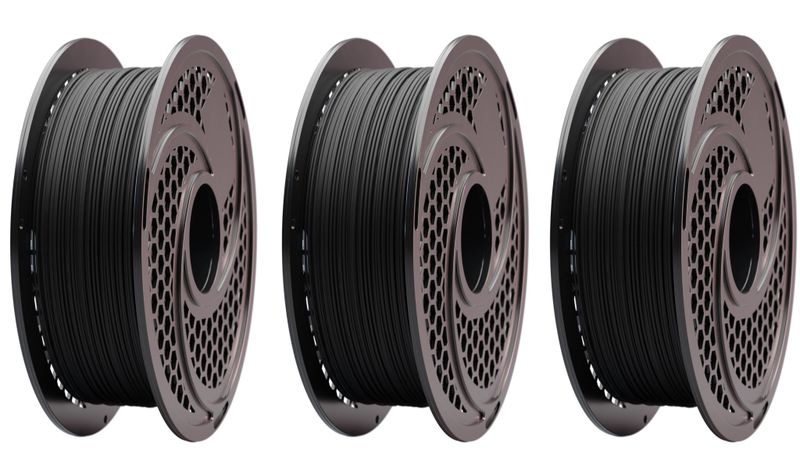 SA Filament 3-Pack PLA (Black) 1.75mm, 3 x 1kg