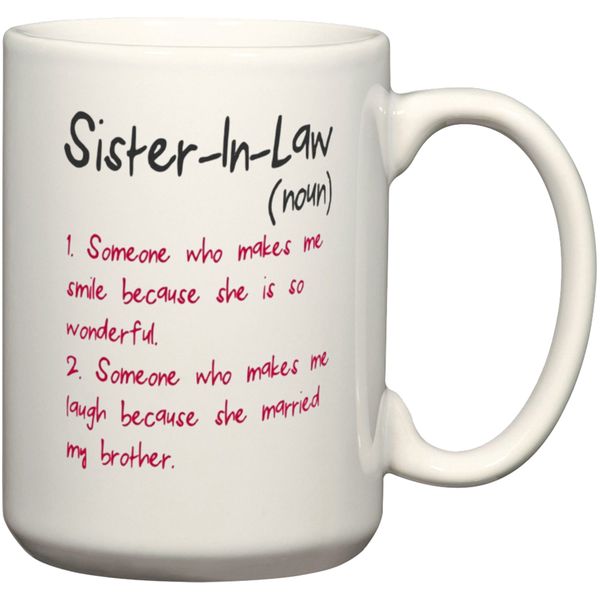 Sister-in-Law Dictionary Noun Birthday Christmas Mother's Day Gift Mug