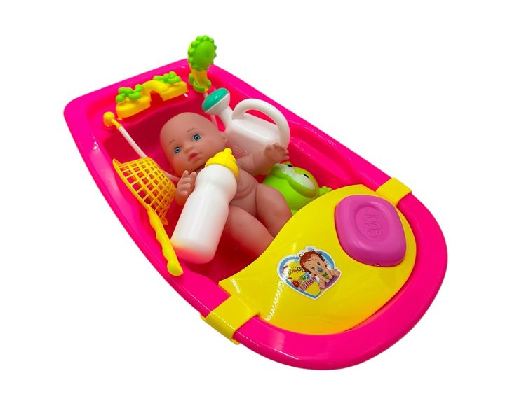 Baby Bath Time Playset - Pretend Toy - Set of 8