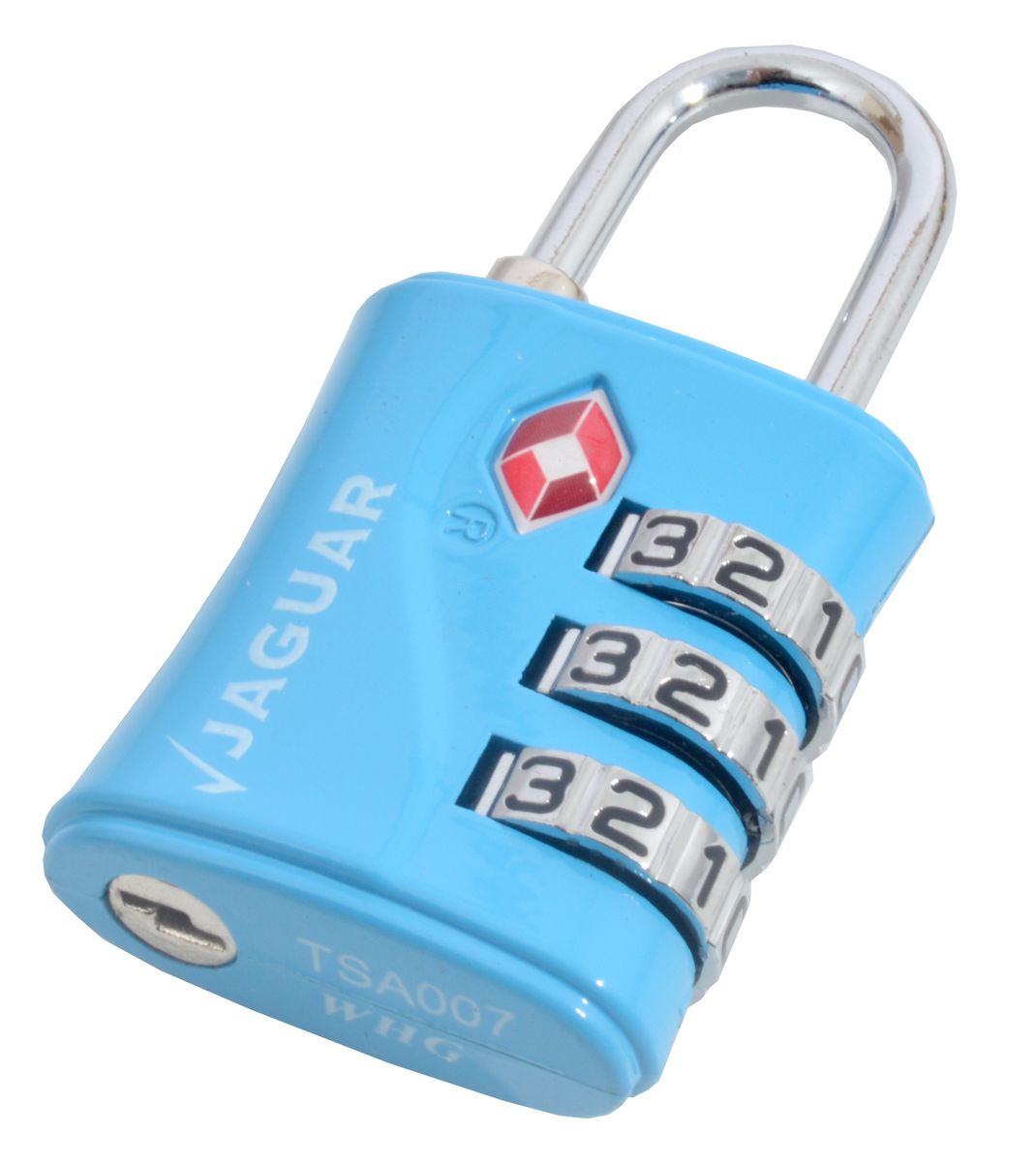 Sanlic Jaguar TSA Travel Combination Digital Padlock Blue 30mm
