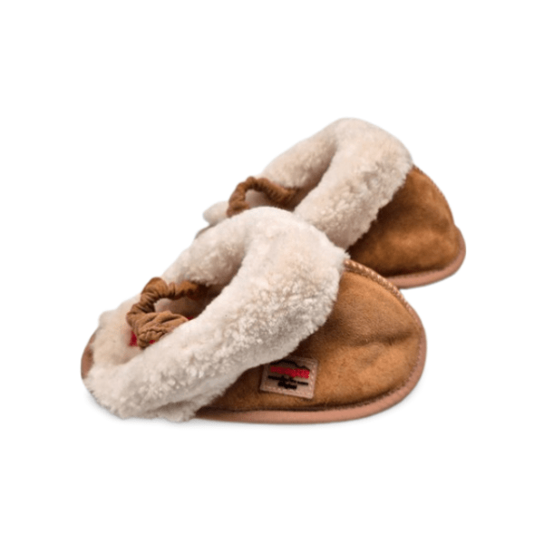 Snoogzzz Paash and Becks Kids Mule Slippers - Biscuit Suede