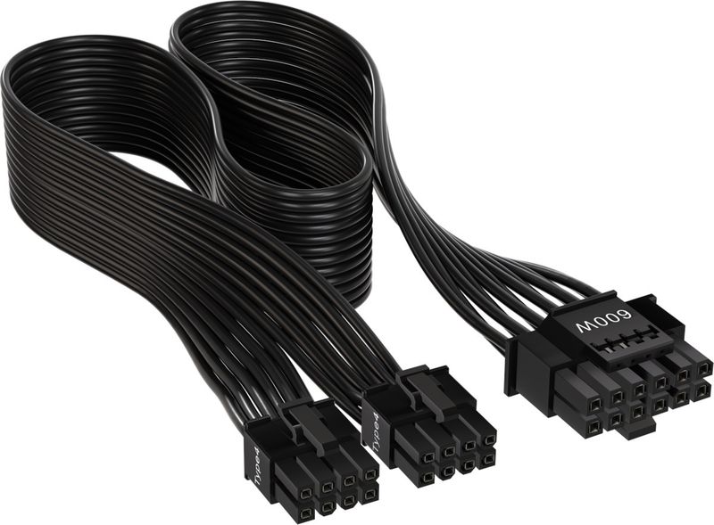CORSAIR 12+4pin PCIe Gen 5 Type-4 600W 12VHPWR cable