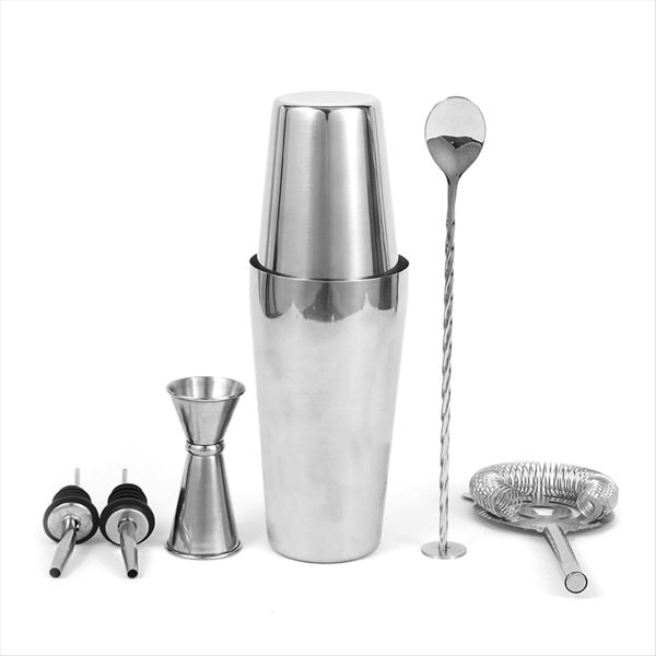 Cocktail Shaker Set With Cocktail Recipe Bartending Kit Bar Tools
