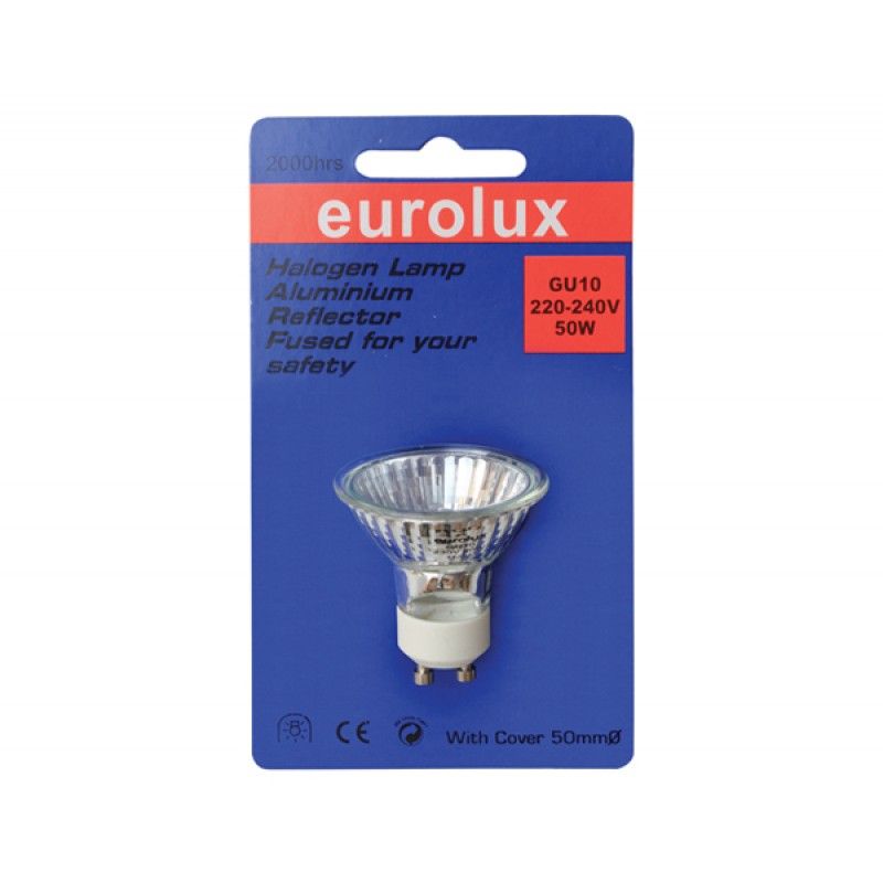 Eurolux Alum Halogen Lamp Gu10 50w Bulk Pack Of 5 Buy Online