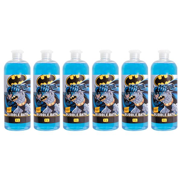 BATMAN By DC Official Licensed Kids 1l Bubble Bath - 6 Pack