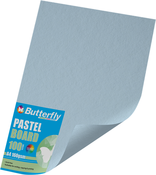 Butterfly A4 Pastel Board 100s - Blue