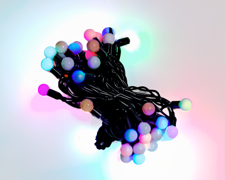 ACDC - Ball String Lights - Auto Changing RGB - 10m