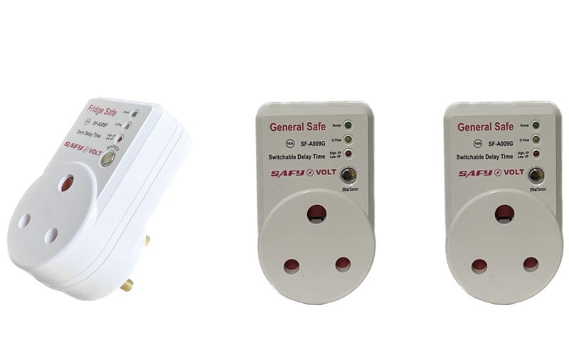 2 X General Surge Protecter Plug and 1 X Fridge Surge Protecter Plug Combo