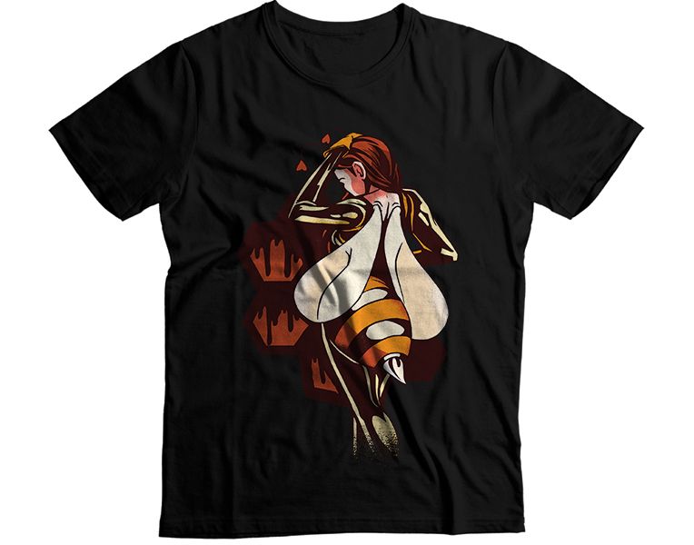 Woman Bee Costume Graphic T-Shirt