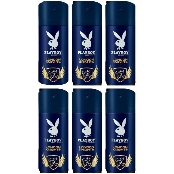 PlayBoy - Men Deodorant 150ml - London Knights - Pack of 6