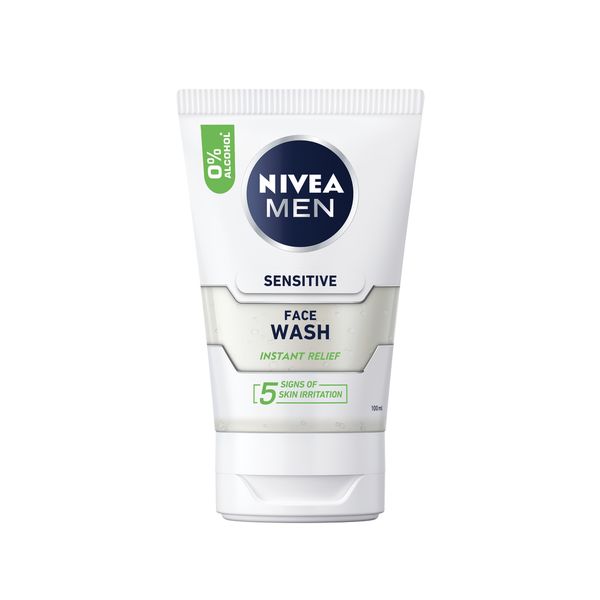 NIVEA MEN Sensitive Face Wash, with Chamomile and Vitamin E, 100ml