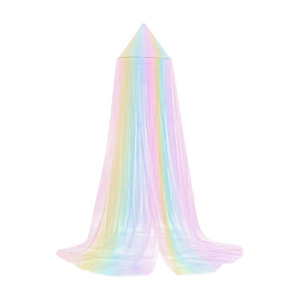 Kingdushi Rainbow Mosquito Net, Princess-Style Bedspread With Light