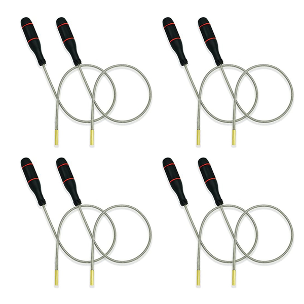 2Pcs Flexible Magnetic Pickup Tool Bendable Magnetic Pickup 2Lb