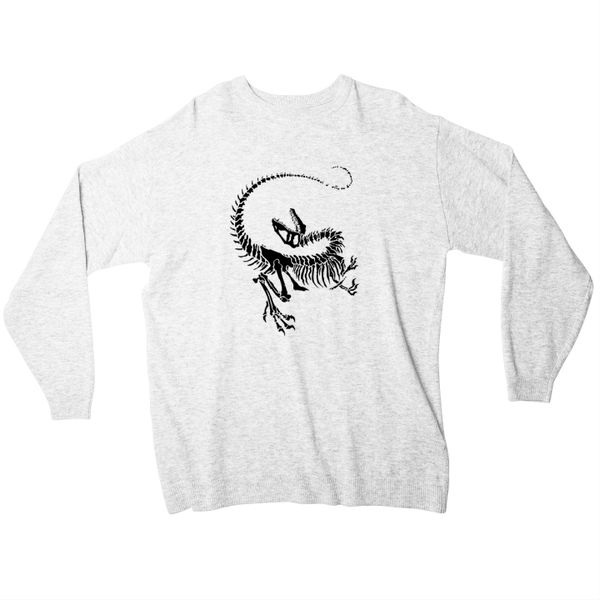 JuiceBubble Dinosaur Skeleton Ladies Sweater