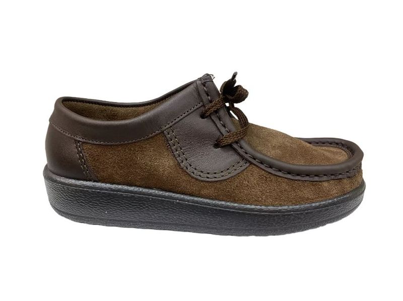 Grasshoppers Men Chocolate Brown Suede Lace-Ups