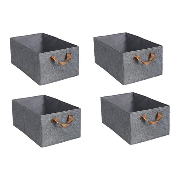 Fabric Closet Storage Baskets - 4 Piece