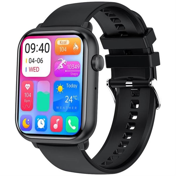 HK9 Mini Smart Watch - 1.75" AMOLED Fitness &amp; Health Tracker