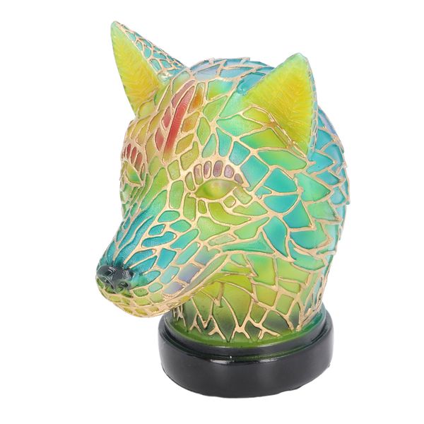Unbranded Wolf Shape Animal Desk Lamp Resin USB 5V LED Night Light