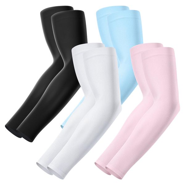 UV Protection, Cooling, Compression Sleeves For Sports,37x50cm - 4 Sets