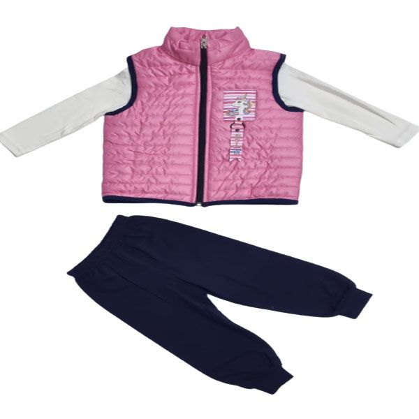 Little People Shop: Girls Pink Unicorn Tracksuit Set